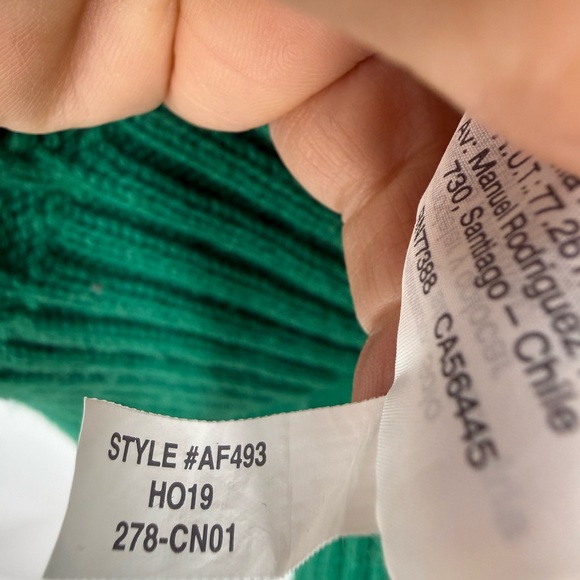 J.Crew Factory lambswool-blend cable-knit sweater in green. M - Picture 6 of 12